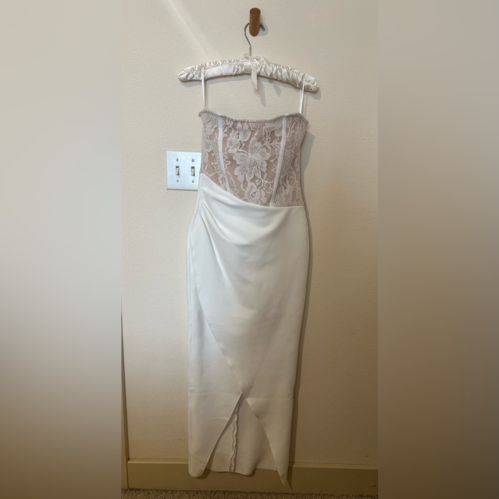 Elliatt Carsyn Strapless High/Low Bodycon Cocktail Dress - Picture 4 of 5